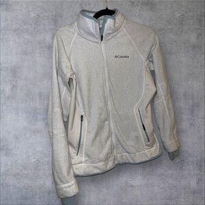 Columbia White Fleece Jacket